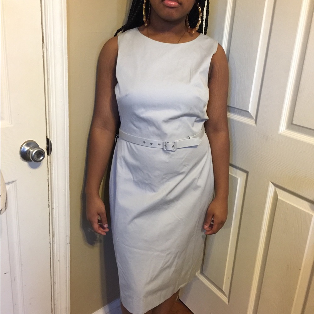 Jcrew belted sheath dress
